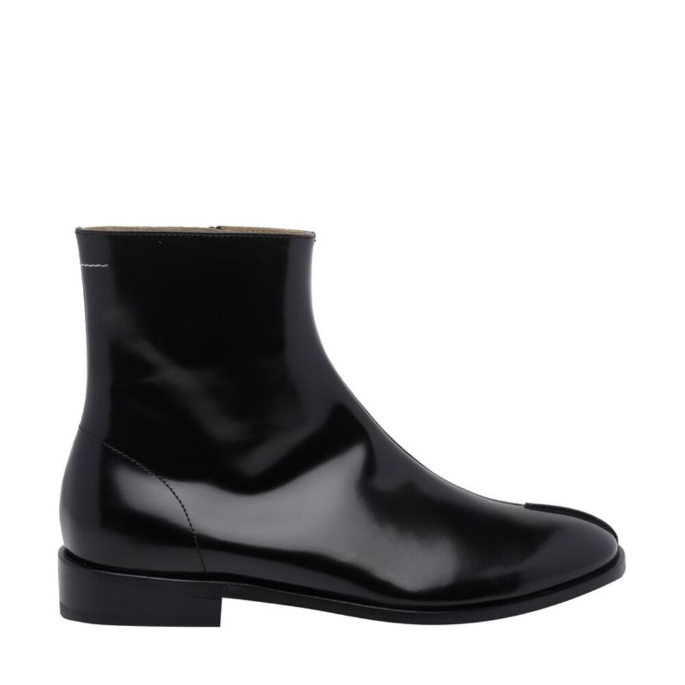 Mm6 Maison Margiela Men Patent Leather Tabi Booties